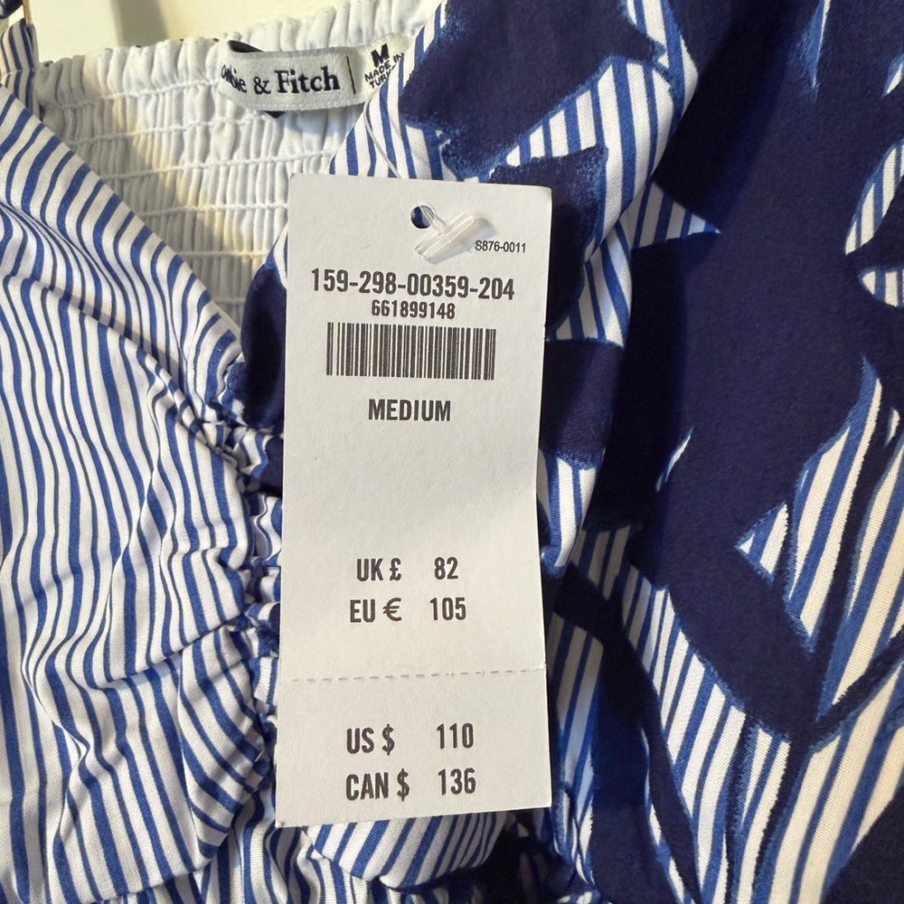 Abercrombie & Fitch Navy Floral Maxi Dress - Picture 8 of 13